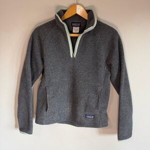 Patagonia Women's Gray Mint Fleece Quarter Zip | S